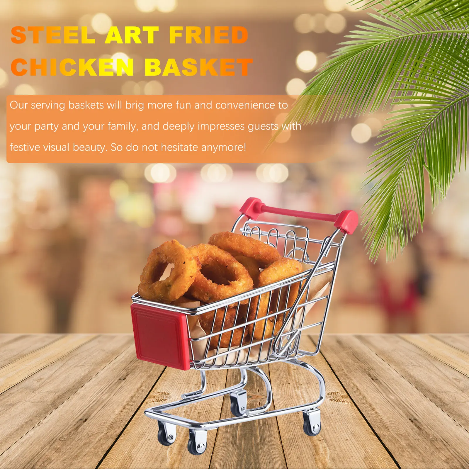 2Pcs Fried Chicken Baskets Creative Mesh Food Holders for Bar Restaurant Party Snacks Presentation Frying Food Storage Basket
2Pcs Fried Chicken Baskets Creative Mesh Food Holders for Bar Restaurant Party Snacks Presentation Frying Food Storage Basket