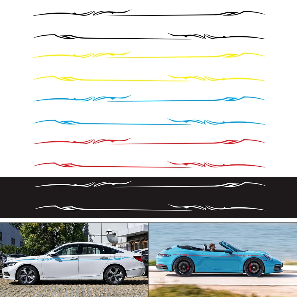 1 Pair 350x10CM PVC Plaid Pattern Car Stickers and Decals Creative Refit Car Racing Side Body Waist Line Stickers
1 Pair 350x10CM PVC Plaid Pattern Car Stickers and Decals Creative Refit Car Racing Side Body Waist Line Stickers