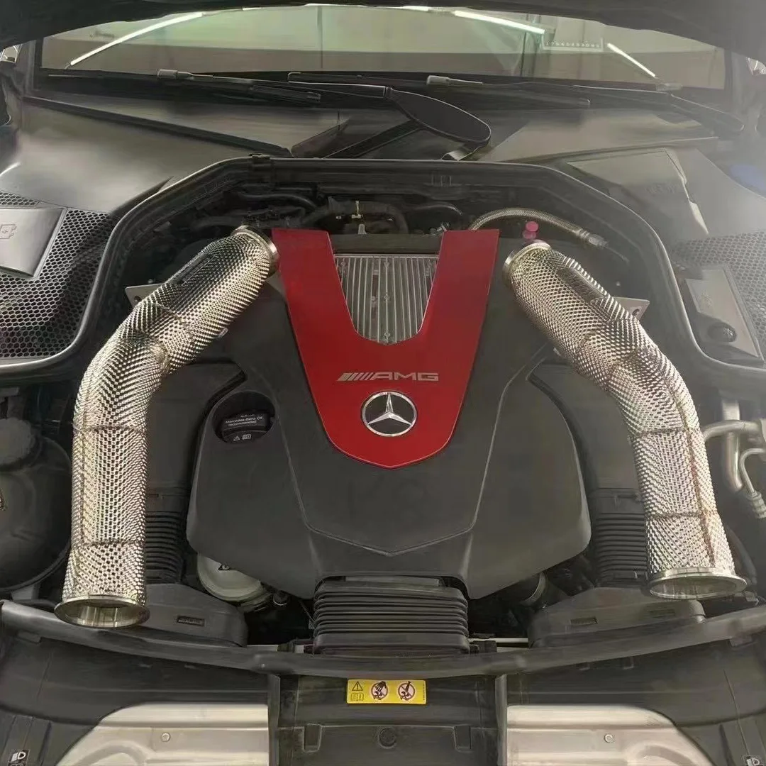 Yooking Stainless Steel Exhaust Pipes For Mercedes-Benz C43 AMG 3.0T 2016-2023 Exhaust Downpipe Exhaust System
Yooking Stainless Steel Exhaust Pipes For Mercedes-Benz C43 AMG 3.0T 2016-2023 Exhaust Downpipe Exhaust System
