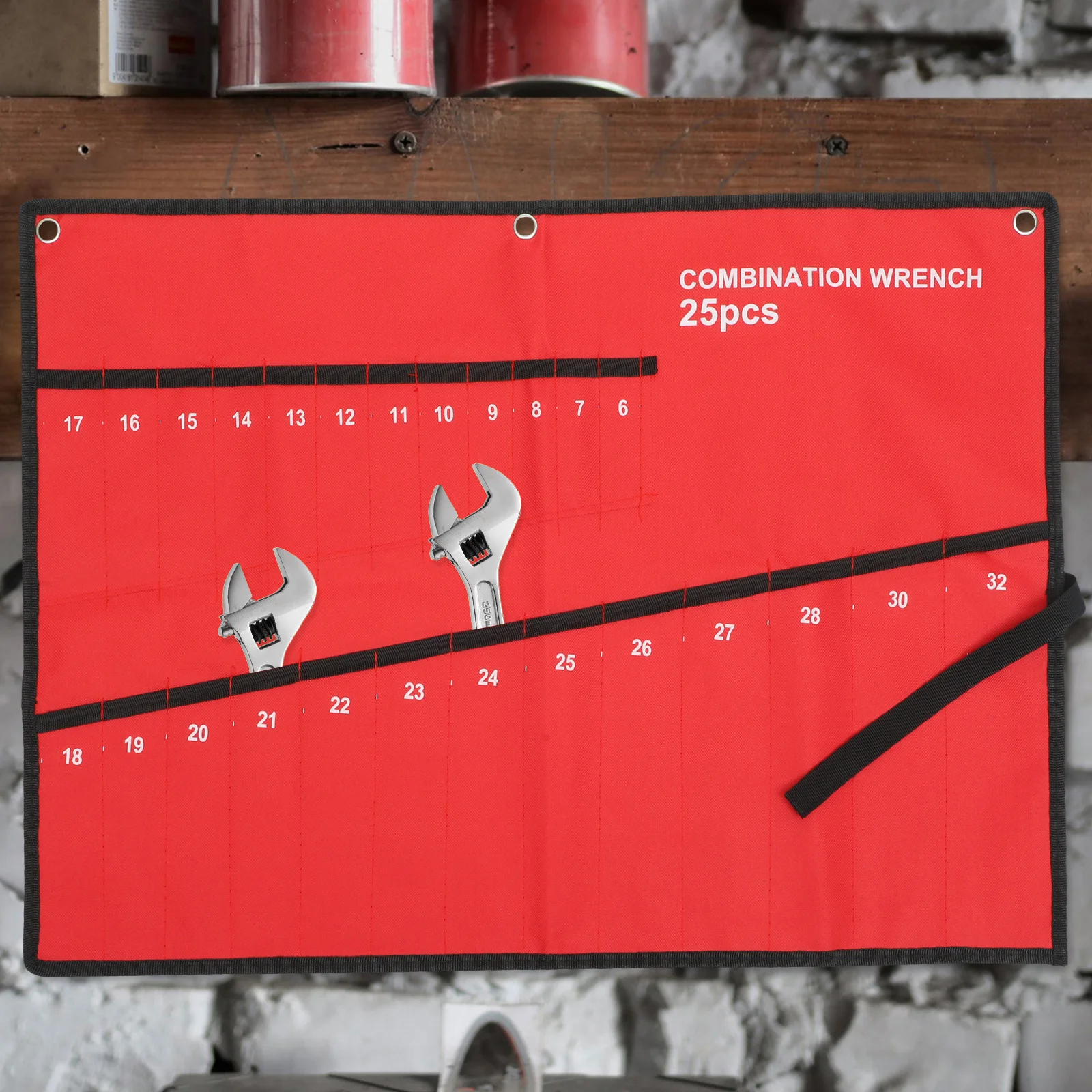 25-Slot Tool Roll Bag Functional Design Repair Utility Bag for Father Brother Husband Handyman Gift Idea Storage Holder
25-Slot Tool Roll Bag Functional Design Repair Utility Bag for Father Brother Husband Handyman Gift Idea Storage Holder