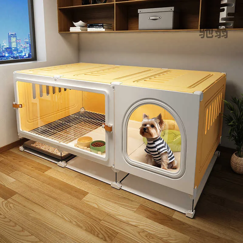 Pet dog cage Small dog with toilet Separation kennel One room, one living room, one bathroom, toilet Integrated dog villa
Pet dog cage Small dog with toilet Separation kennel One room, one living room, one bathroom, toilet Integrated dog villa