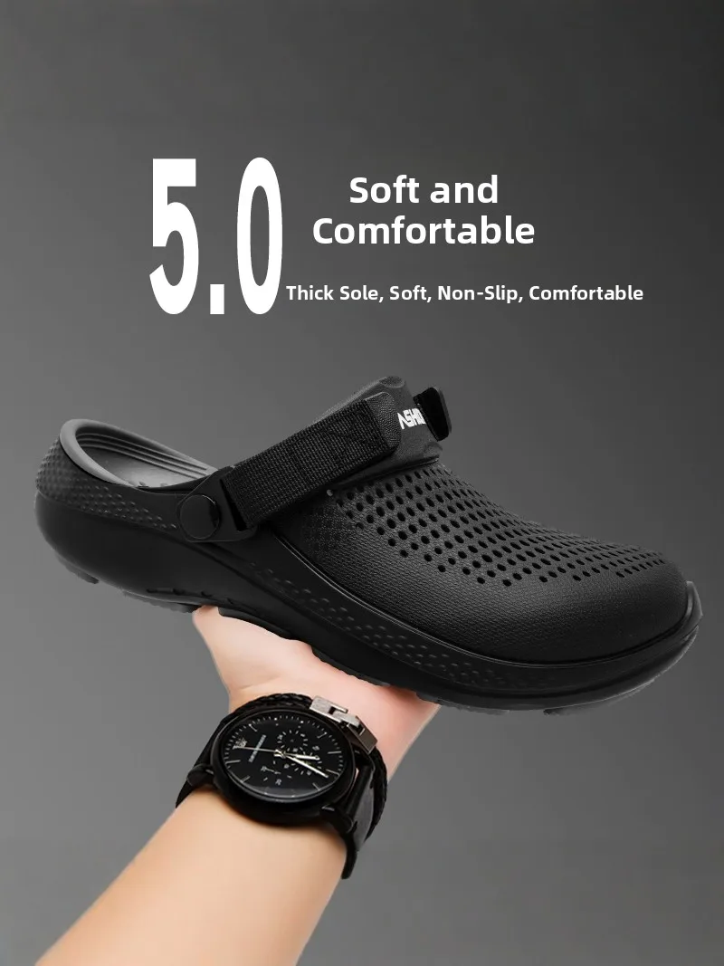 Men's Summer Outdoor Sporty Sandals Anti-Slip Wear-Resistant Fishing Beach Low-Top EVA Material Slip-On Rubber Sole Sandals
Men's Summer Outdoor Sporty Sandals Anti-Slip Wear-Resistant Fishing Beach Low-Top EVA Material Slip-On Rubber Sole Sandals