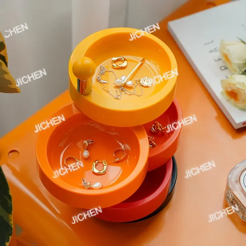 Креативная многослойная вращающаяся шкатулка для драгоценностей, ожерелье для ювелирных изделий, кольцо, серьги, мини-настольная коробка для хранения/стойка, декор для рабочего стола
Креативная многослойная вращающаяся шкатулка для драгоценностей, ожерелье для ювелирных изделий, кольцо, серьги, мини-настольная коробка для хранения/стойка, декор для рабочего стола