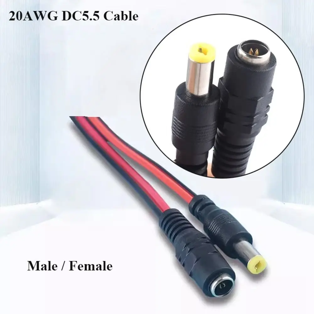 5,5 мм * 2,1 мм 20AWG DC5.5 кабель высокого качества 24/26 см штекер/гнездо провода светодиодная полоса Стандартный соединительный провод штекер
5,5 мм * 2,1 мм 20AWG DC5.5 кабель высокого качества 24/26 см штекер/гнездо провода светодиодная полоса Стандартный соединительный провод штекер