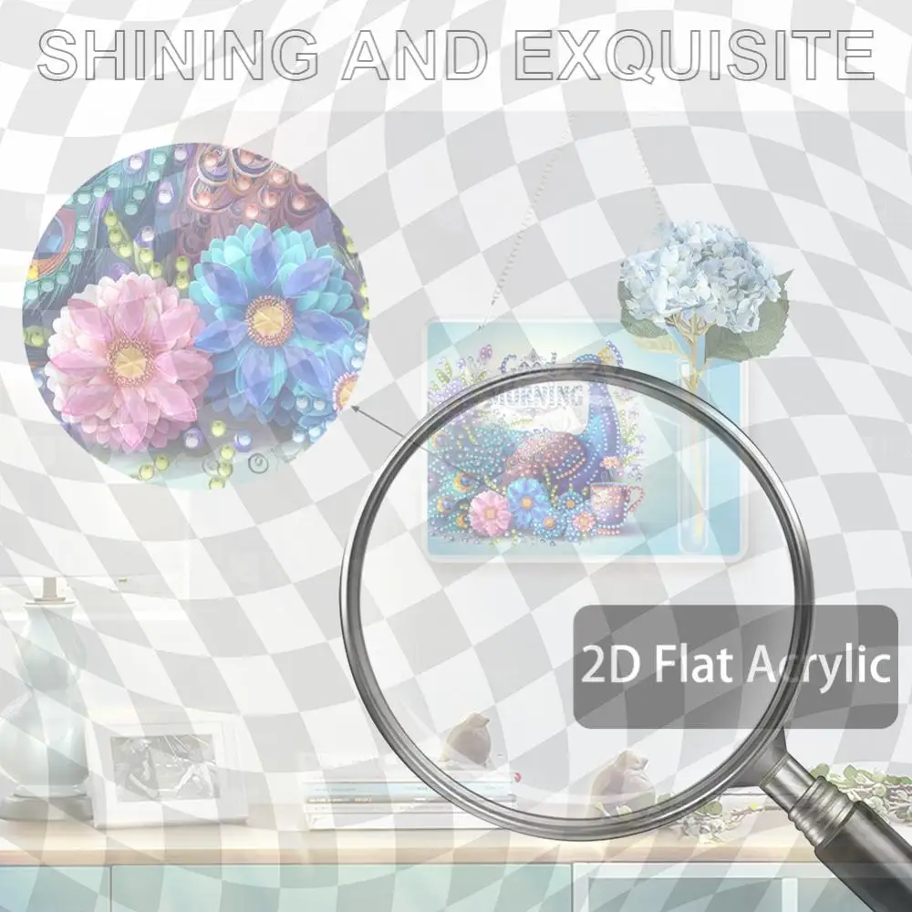 Peacock 2D Flat Acrylic Wall Tube Vase Diamond Painting Hanging Ornament Crafts
Peacock 2D Flat Acrylic Wall Tube Vase Diamond Painting Hanging Ornament Crafts