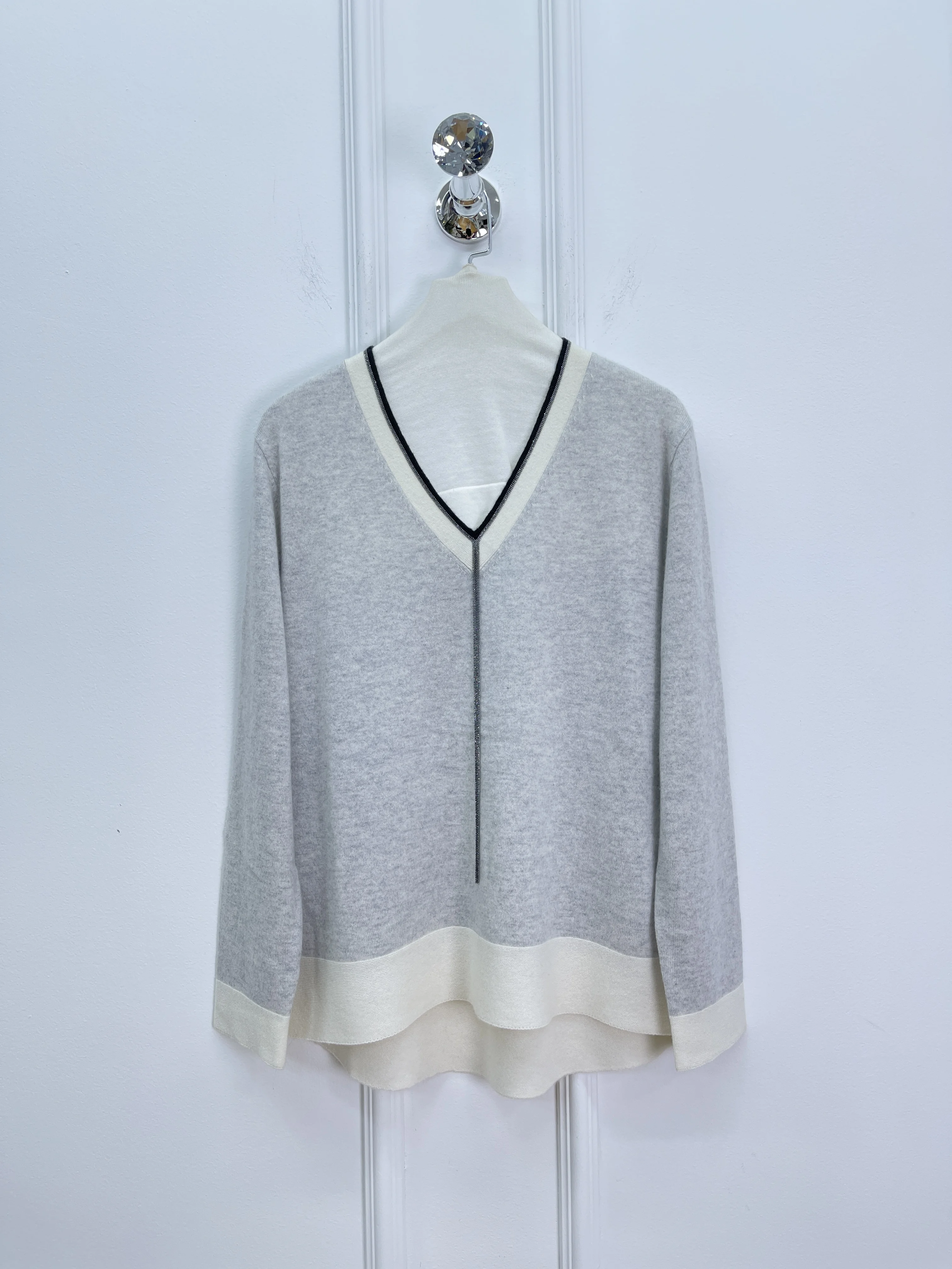 Cashmere Knitted Sweater Straight Wide-Leg Trousers Suit Casual Versatile Simple Temperament Fashionable And Comfortable Women
Cashmere Knitted Sweater Straight Wide-Leg Trousers Suit Casual Versatile Simple Temperament Fashionable And Comfortable Women
