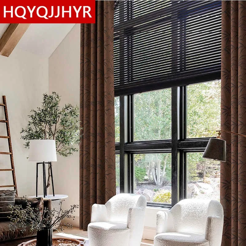 HQYQJJHYR Modern High Quality Colored Jacquard Brown Thickened Blackout Curtains for Living Room Luxury Bedroom Kitchen Curtain
HQYQJJHYR Modern High Quality Colored Jacquard Brown Thickened Blackout Curtains for Living Room Luxury Bedroom Kitchen Curtain