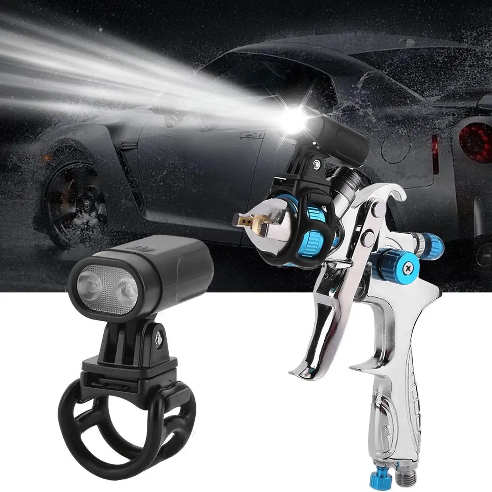 Paint Spray LED Light Rechargeable Universal Lighting Torch Adjustable Portable Wrist Band Torch Power Painting Tool Accessories
Paint Spray LED Light Rechargeable Universal Lighting Torch Adjustable Portable Wrist Band Torch Power Painting Tool Accessories