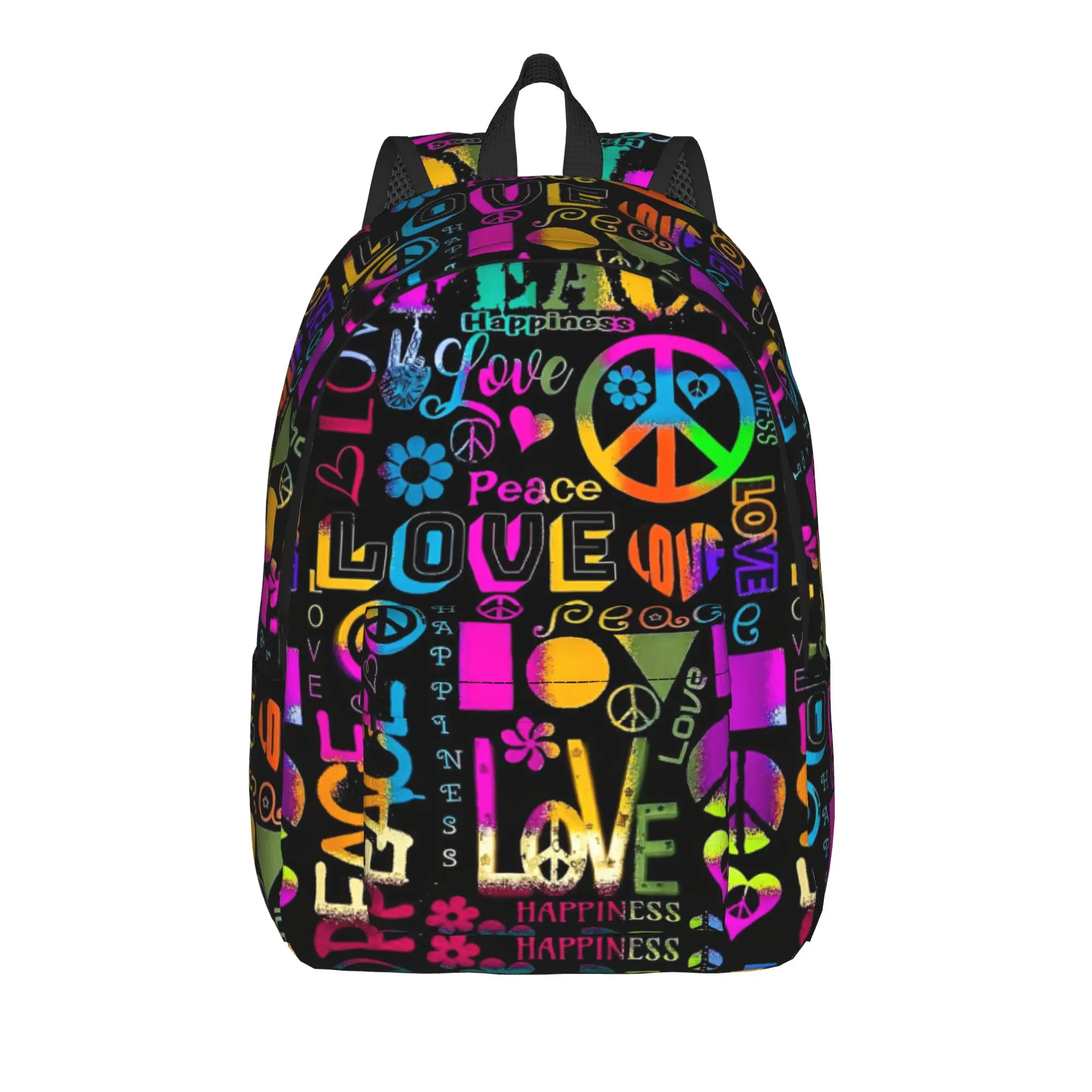 Peace Foral Love Pattern Casual Backpack Student Hiking Travel Rainbow Daypack for Men Women Laptop Computer Shoulder Bag
Peace Foral Love Pattern Casual Backpack Student Hiking Travel Rainbow Daypack for Men Women Laptop Computer Shoulder Bag