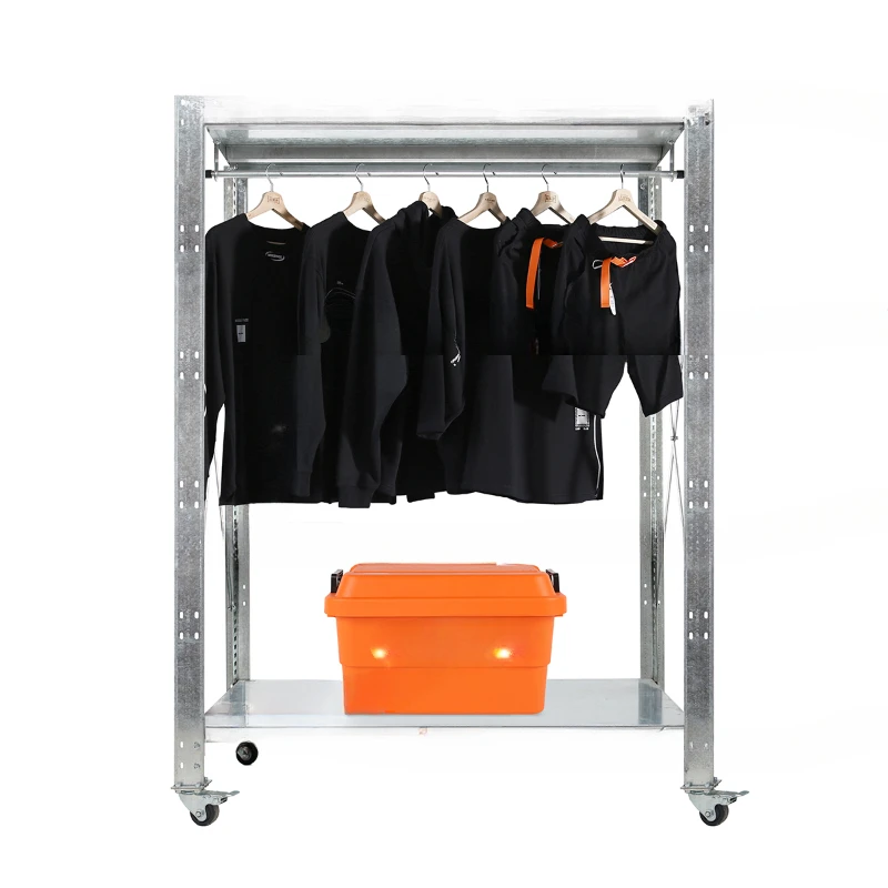Clothing store display shelves, storage storage, hanging coat racks
Clothing store display shelves, storage storage, hanging coat racks