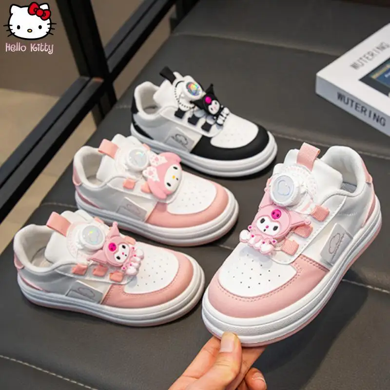 Anime Girl Kuromi Autumn New Sanrio Rotating Button Sneakers Children Melody Cartoon Kawaii Breathable Board Shoes Dad Shoes
Anime Girl Kuromi Autumn New Sanrio Rotating Button Sneakers Children Melody Cartoon Kawaii Breathable Board Shoes Dad Shoes