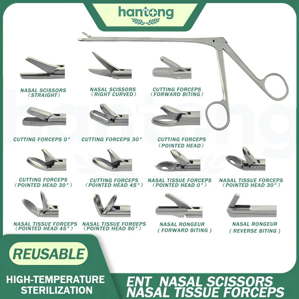 Nasal Tissue Forceps Ethmoid Forceps Nasal Bone Rongeur Tissue Scissors sinus Endoscope Instruments Medical
Nasal Tissue Forceps Ethmoid Forceps Nasal Bone Rongeur Tissue Scissors sinus Endoscope Instruments Medical