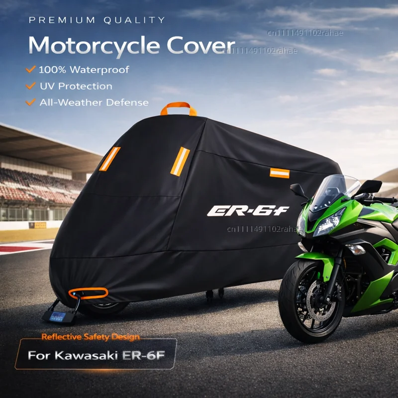 For Kawasaki ER-6F Outdoor Motorcycle Cover Waterproof Heavy Duty Polyester Tarpaulin UV Protective Rain Dust Sun Scooter Cover
For Kawasaki ER-6F Outdoor Motorcycle Cover Waterproof Heavy Duty Polyester Tarpaulin UV Protective Rain Dust Sun Scooter Cover