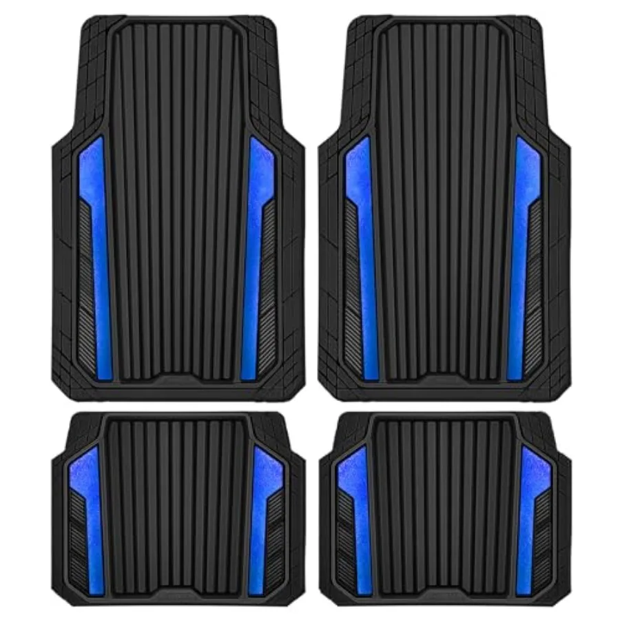 Heavy Duty Rubber Car Mats Metallic, Aluminum Film All Weather Floor Mats Waterproof Universal Trim to Fit Automotive SUV Sedan
Heavy Duty Rubber Car Mats Metallic, Aluminum Film All Weather Floor Mats Waterproof Universal Trim to Fit Automotive SUV Sedan
