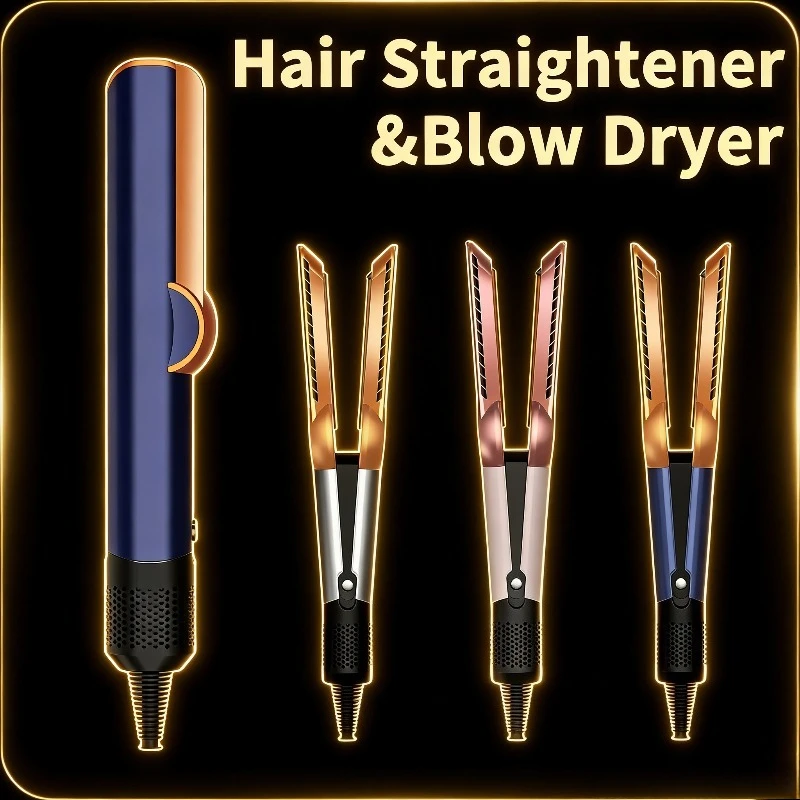 Фен 2-в-1 и утюжок для волос с двойным нагревом и отрицательными ионами для быстрого высыхания и выпрямления волос, удобный для путешествий, домашнего использования
Фен 2-в-1 и утюжок для волос с двойным нагревом и отрицательными ионами для быстрого высыхания и выпрямления волос, удобный для путешествий, домашнего использования
