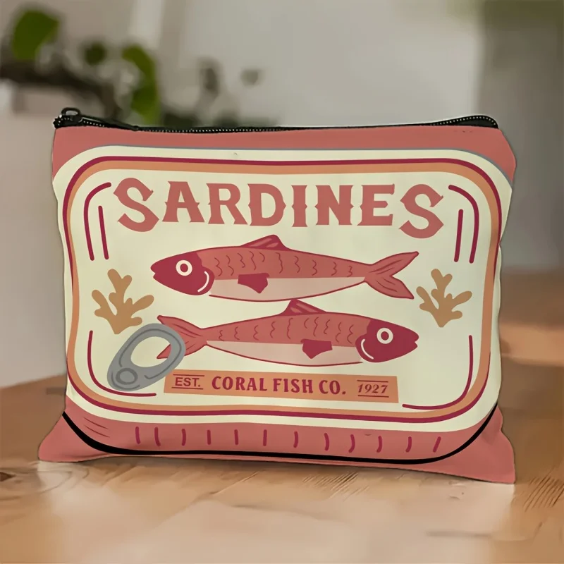 Складная косметичка с надписью Sardines на молнии — легкий дорожный косметический органайзер для женщин, учителей и друзей
Складная косметичка с надписью Sardines на молнии — легкий дорожный косметический органайзер для женщин, учителей и друзей