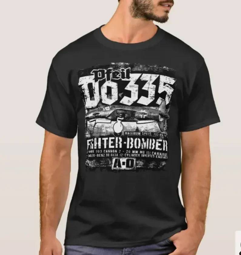 WWII German Air Force Dornier Do 335 Pfeil "Arrow" Fighter T-Shirt 100% Cotton O-Neck Summer Short Sleeve Casual Mens Tee Shirt
WWII German Air Force Dornier Do 335 Pfeil "Arrow" Fighter T-Shirt 100% Cotton O-Neck Summer Short Sleeve Casual Mens Tee Shirt