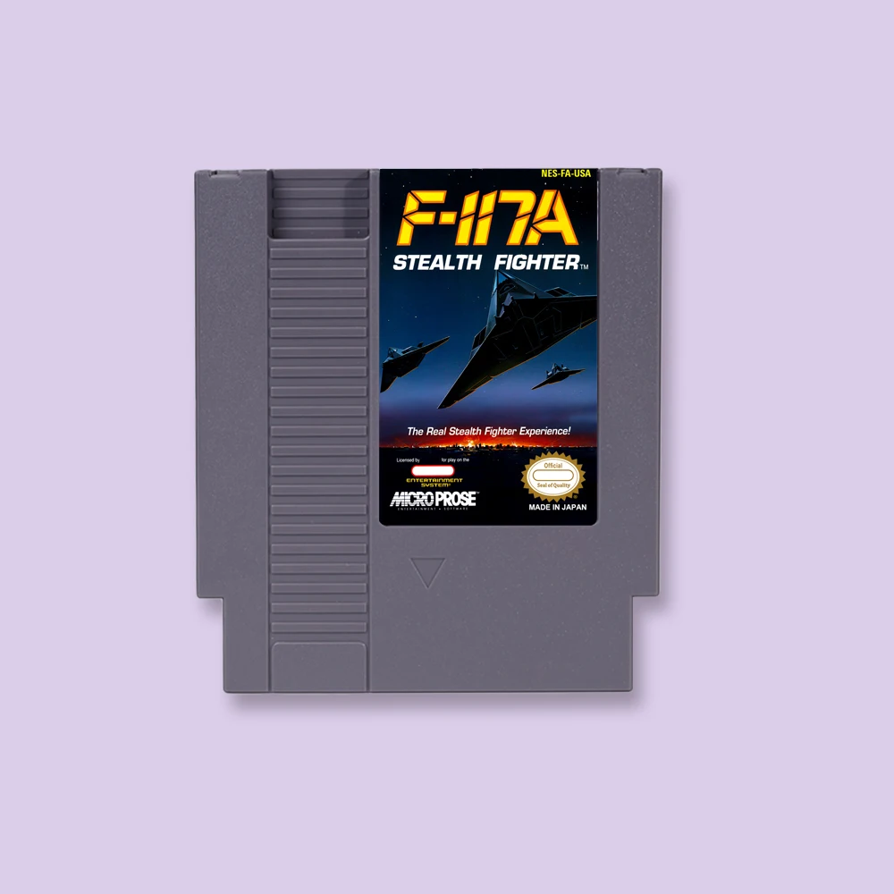F-117A Stealth Fighter Game Cartridge Action Game For NES 8Bit 72PIN Consoles Game Card
F-117A Stealth Fighter Game Cartridge Action Game For NES 8Bit 72PIN Consoles Game Card