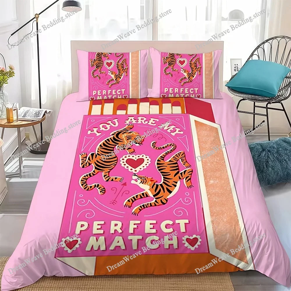 LOVE You're My Perfect Match Duvet Cover Set Home Style Bedding Soft Laundry Cotton Bed Student Dormitory Gift
LOVE You're My Perfect Match Duvet Cover Set Home Style Bedding Soft Laundry Cotton Bed Student Dormitory Gift