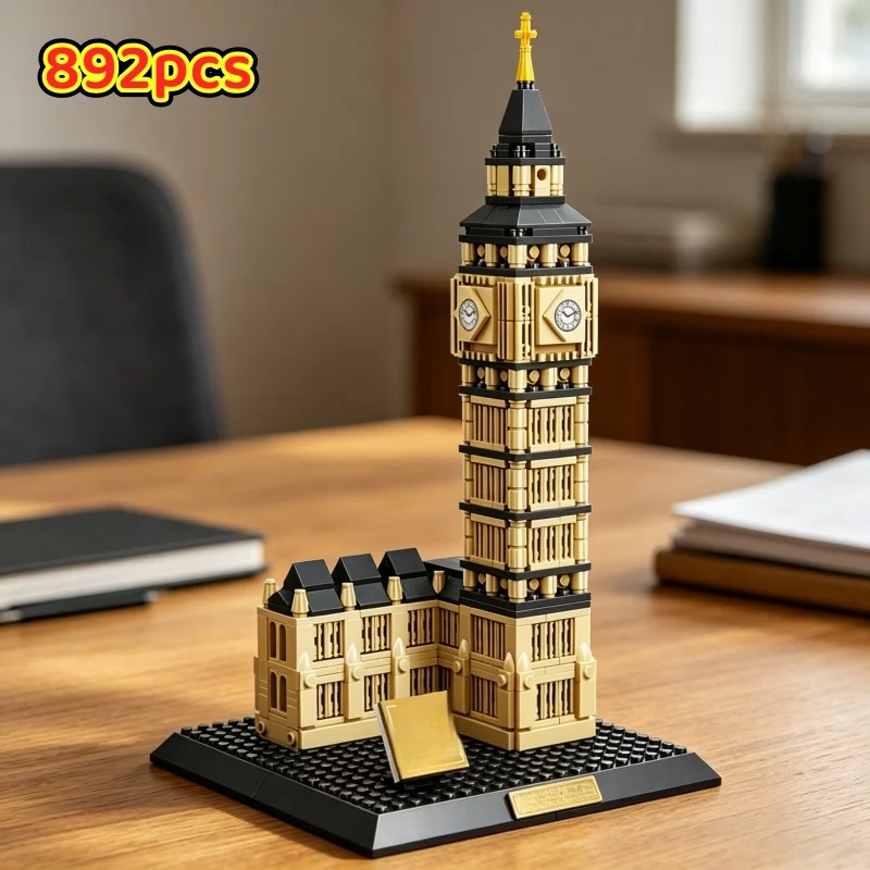 Creative Model Building Blocks London DIY Assembly Elizabeth Tower Famous Building Birthday Gift for Boys and Girls
Creative Model Building Blocks London DIY Assembly Elizabeth Tower Famous Building Birthday Gift for Boys and Girls