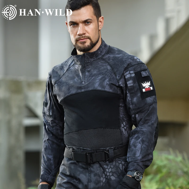 Men's Long Sleeve Combat Shirt 1/4 Zipper Camping Ripstop Cotton Tops Tactical Shirts Camoufalge Sport Airsoft Hiking T Shirts
Men's Long Sleeve Combat Shirt 1/4 Zipper Camping Ripstop Cotton Tops Tactical Shirts Camoufalge Sport Airsoft Hiking T Shirts