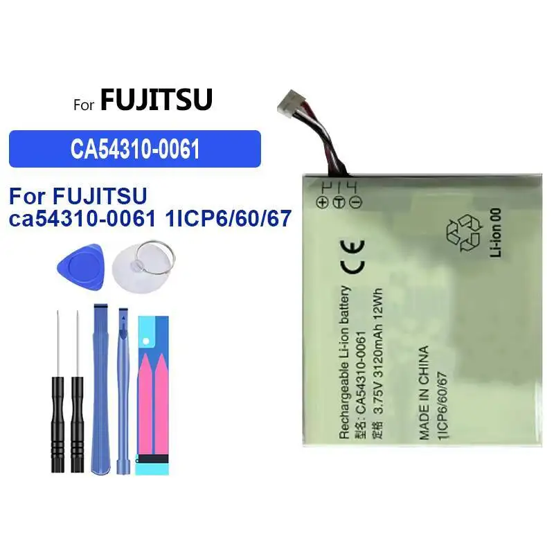 Mobile Phone Battery High Compatibility 3120Mah For Fujitsu Ca54310-0061 1ICP6 60 67
Mobile Phone Battery High Compatibility 3120Mah For Fujitsu Ca54310-0061 1ICP6 60 67