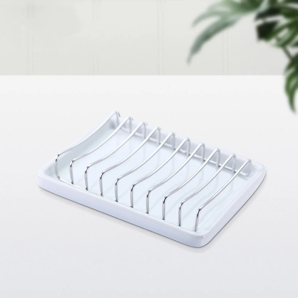 Single Layer Steel Soap Rack Drainage Bath Tray Holder Dish Container Box Shower Bathroom Products Household Merchandises Home
Single Layer Steel Soap Rack Drainage Bath Tray Holder Dish Container Box Shower Bathroom Products Household Merchandises Home