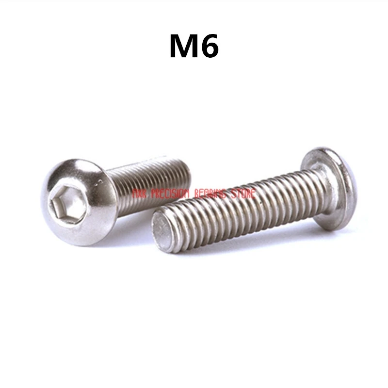 2023 Screws M6 Bolt A2-70 Button Head Socket Screw Sus304 Stainless Steel M6*(8/10/12/14/16/20/25/30/35/40/45/50/55/60~100) Mm
2023 Screws M6 Bolt A2-70 Button Head Socket Screw Sus304 Stainless Steel M6*(8/10/12/14/16/20/25/30/35/40/45/50/55/60~100) Mm