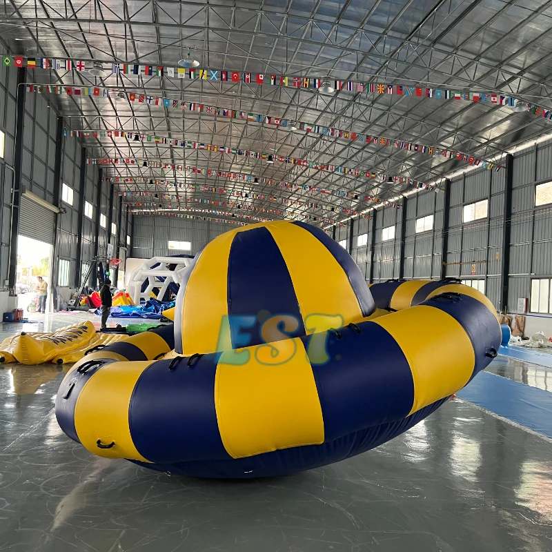 Commercial PVC Durable Inflatable Rotating Toy Flying UFO Towable Water Inflatable Rotate Disco Boat Tube for Adult
Commercial PVC Durable Inflatable Rotating Toy Flying UFO Towable Water Inflatable Rotate Disco Boat Tube for Adult