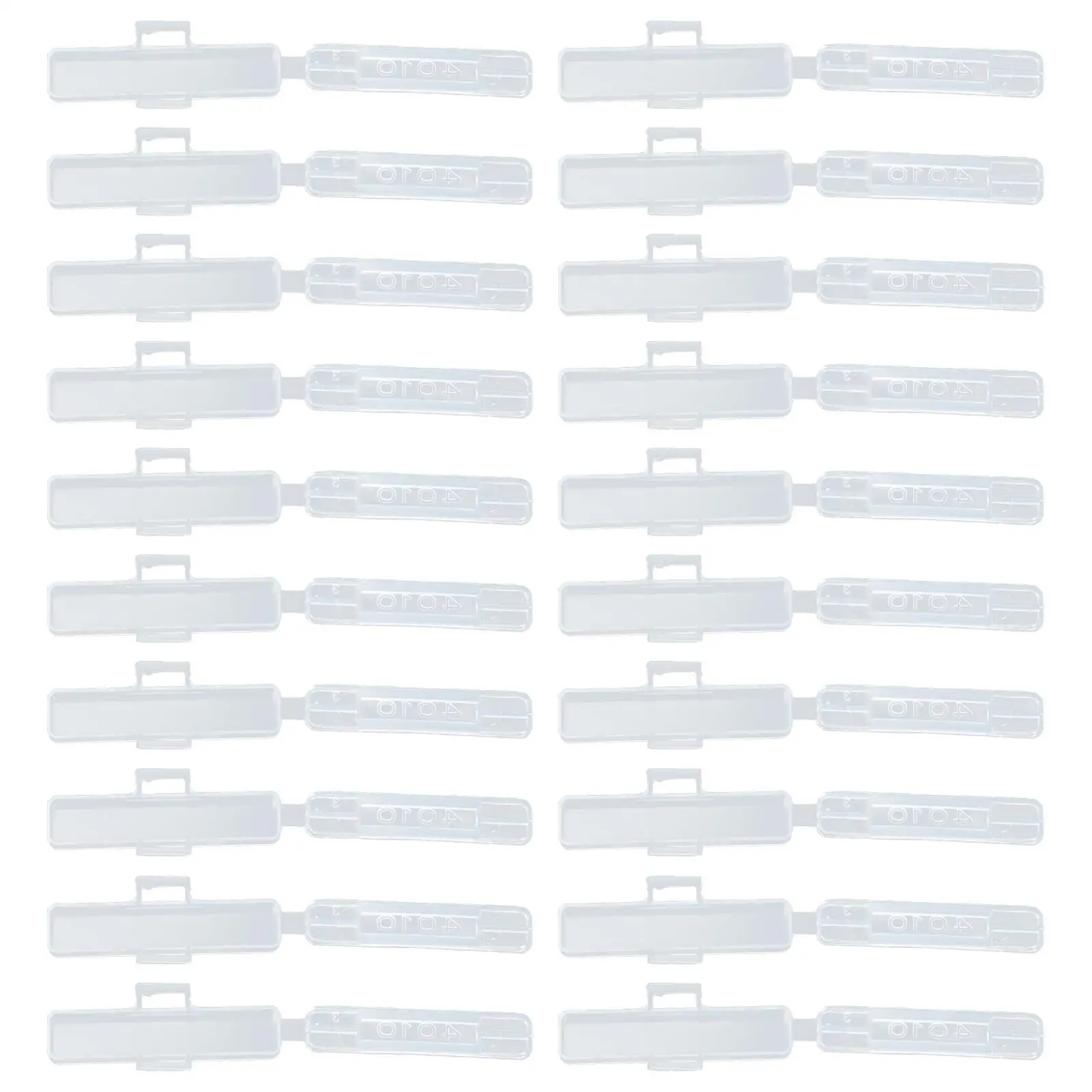 100 Pcs Cable Identification Box Transparent Labels Holder Case Durable Plastic Acid Resistant Corrosion Proof Efficient
100 Pcs Cable Identification Box Transparent Labels Holder Case Durable Plastic Acid Resistant Corrosion Proof Efficient