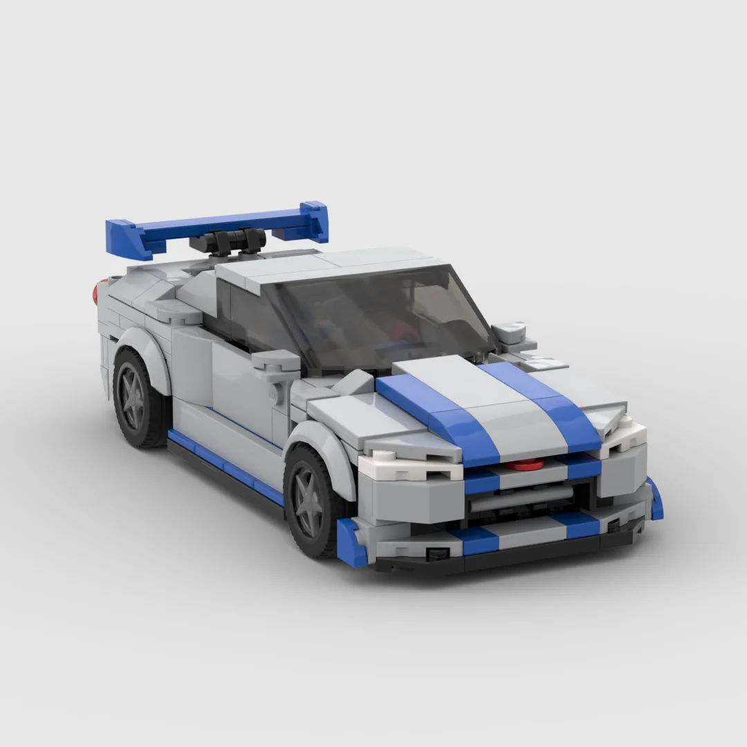 GTR R34 MOC гоночный спортивный автомобиль, скоростной автомобиль Champion Racer, строительные блоки, кирпич, креативные гаражные игрушки для мальчиков, подарки
GTR R34 MOC гоночный спортивный автомобиль, скоростной автомобиль Champion Racer, строительные блоки, кирпич, креативные гаражные игрушки для мальчиков, подарки
