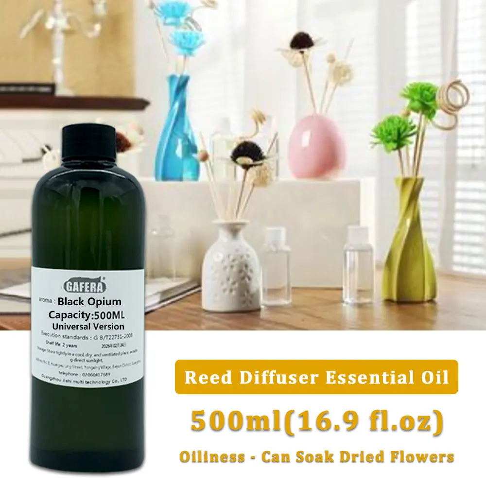 GAFERA 500ml (16.9 fl.oz) Black Opium Essential Oils - For Reed Diffuser & Flameless Aromatherapy, Diffuser Replenish Aroma Oil
GAFERA 500ml (16.9 fl.oz) Black Opium Essential Oils - For Reed Diffuser & Flameless Aromatherapy, Diffuser Replenish Aroma Oil