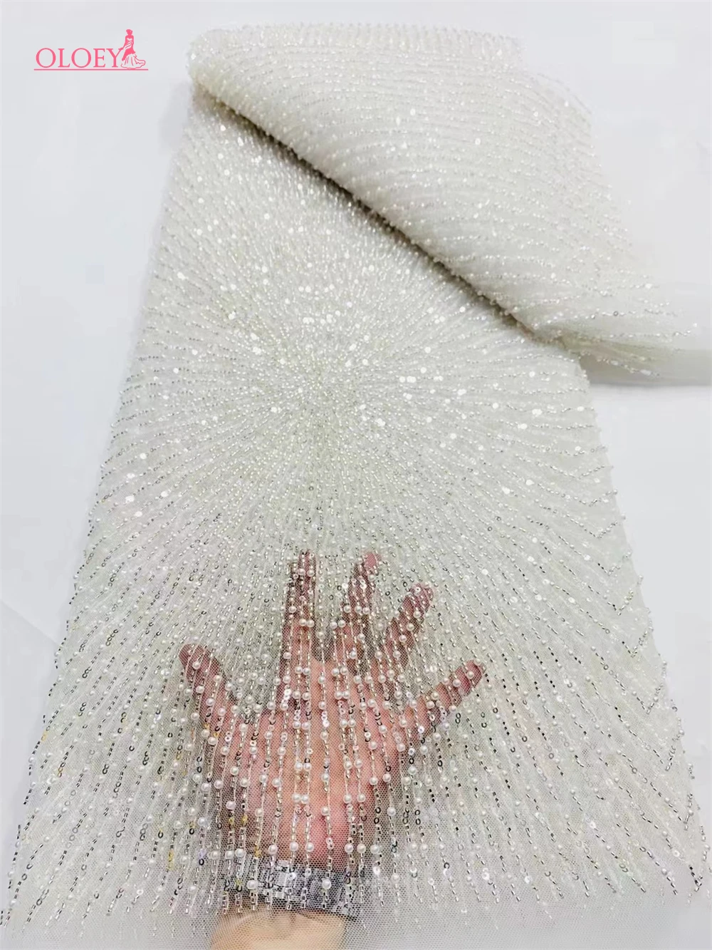 2024 Fashion French Embroidery Beaded Lace Fabric African Nigerian With Sequins Lace Fabric For Wedding Dress
2024 Fashion French Embroidery Beaded Lace Fabric African Nigerian With Sequins Lace Fabric For Wedding Dress