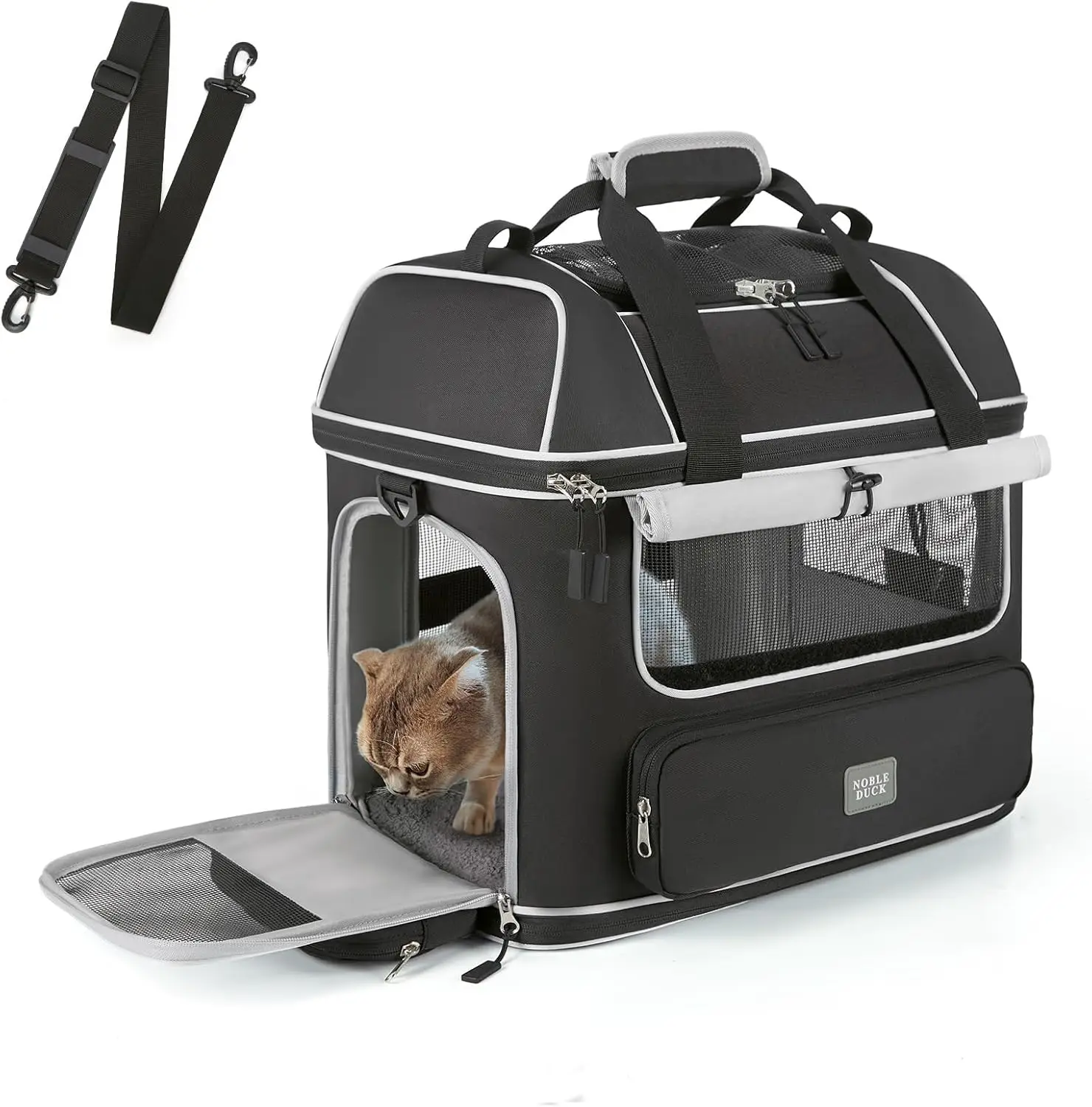 Expandable Soft-Sided Pet Carrier Airline Approved Collapsible Travel for Cats Dogs Up to 25 Lbs Black
Expandable Soft-Sided Pet Carrier Airline Approved Collapsible Travel for Cats Dogs Up to 25 Lbs Black