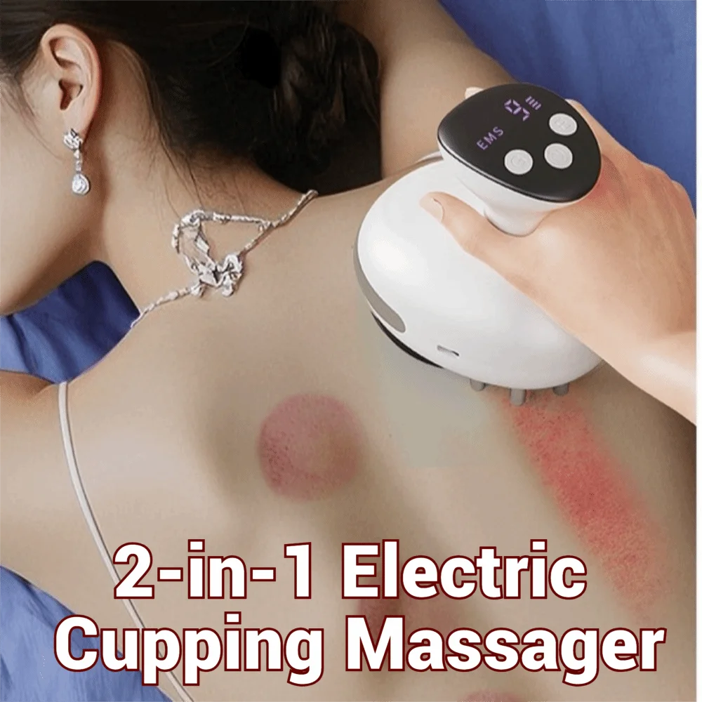 2-in-1 Electric Cupping Massager Adjustable Suction 9 Speeds Cupping Scraping Instrument Guasha Scraping for 5V1200mAh
2-in-1 Electric Cupping Massager Adjustable Suction 9 Speeds Cupping Scraping Instrument Guasha Scraping for 5V1200mAh