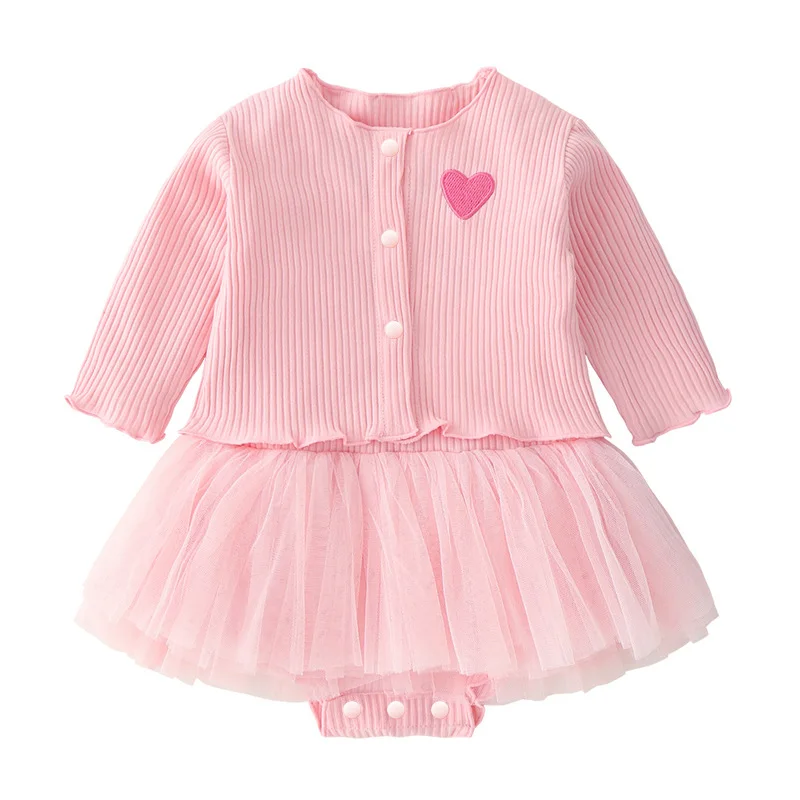 Girls Clothes Baby Long-sleeved Cardigan Infant Clothing Clothes Two-piece Spring and Fall New Onesie Dress
Girls Clothes Baby Long-sleeved Cardigan Infant Clothing Clothes Two-piece Spring and Fall New Onesie Dress