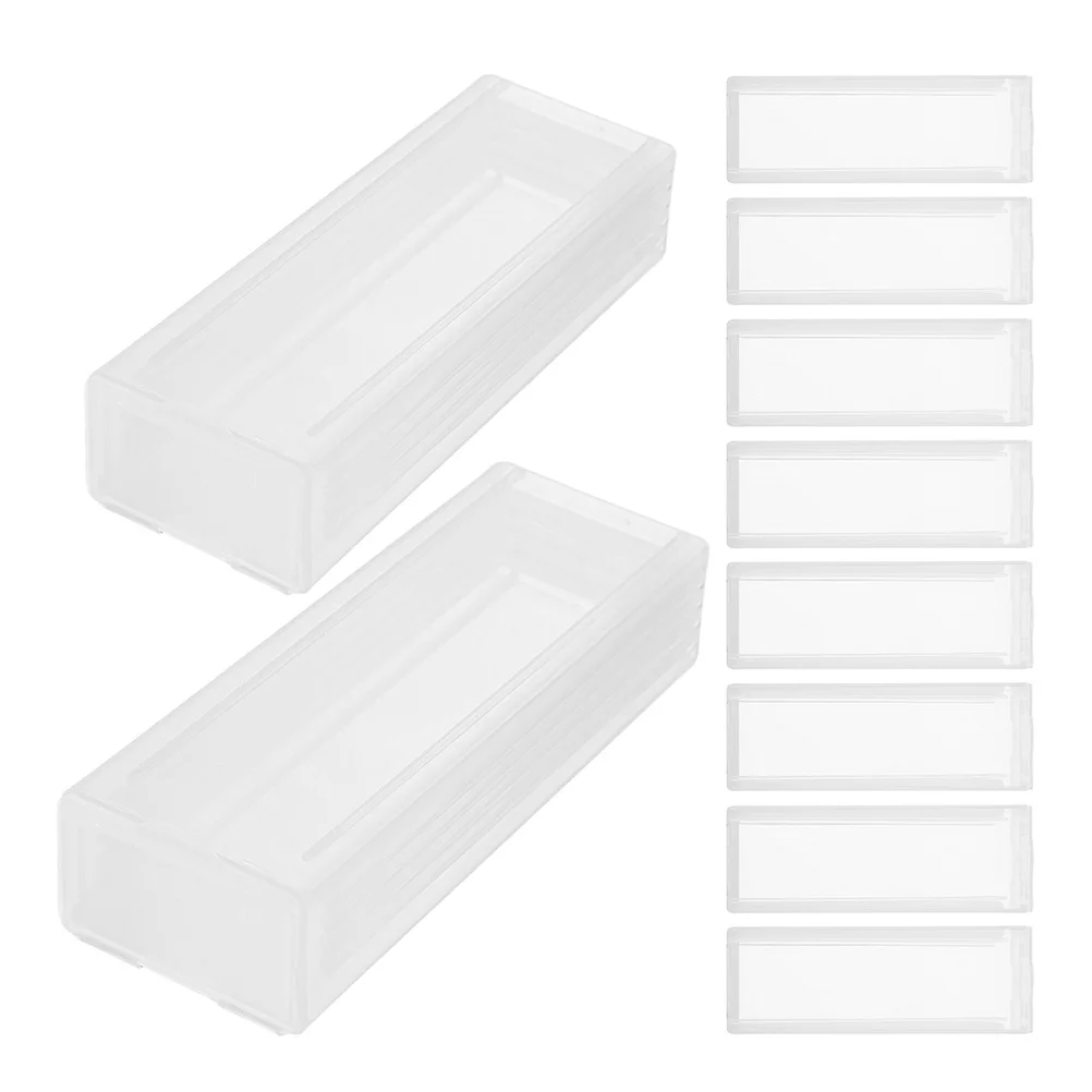 20Pcs Microscope Slide Storage Box Plastic Holder Laboratory Glass Slides Box Portable Reusable Slide Container
20Pcs Microscope Slide Storage Box Plastic Holder Laboratory Glass Slides Box Portable Reusable Slide Container