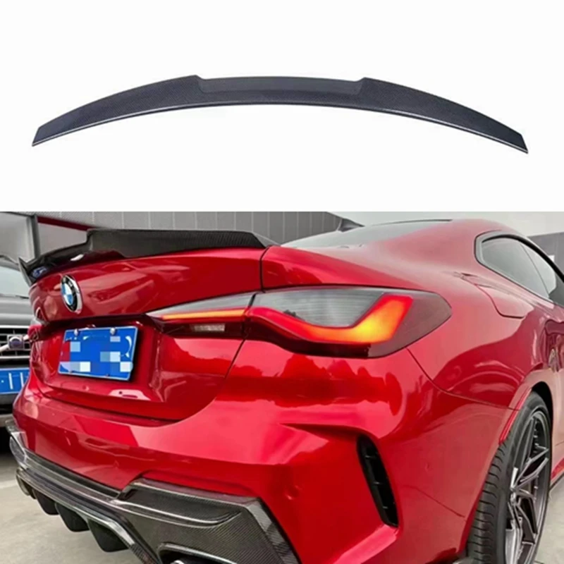 Real Carbon Fiber Car Trunk Lid Lip Rear Trunk Spoiler Wing For BMW 4 Series G23 G26 G22 G82 430i 2 Doors 4 Doors 2020-2022
Real Carbon Fiber Car Trunk Lid Lip Rear Trunk Spoiler Wing For BMW 4 Series G23 G26 G22 G82 430i 2 Doors 4 Doors 2020-2022