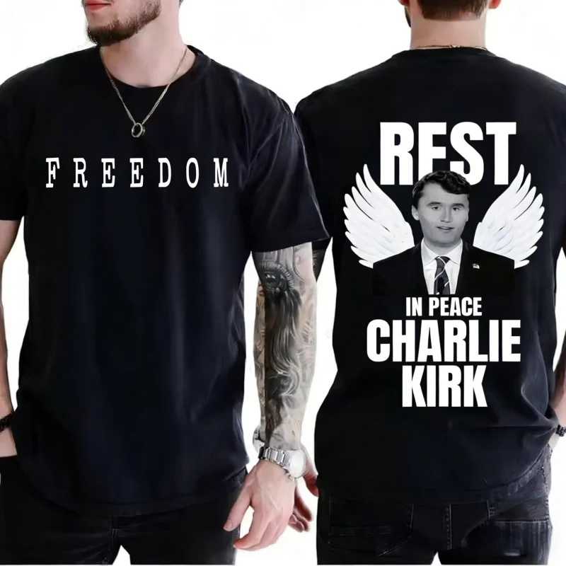 New Cotton Charlie Kirk Justice Freedom Pattern Printed Men's and Women's Short Sleeve Round Neck Spring/Summer Casual T-shirt
New Cotton Charlie Kirk Justice Freedom Pattern Printed Men's and Women's Short Sleeve Round Neck Spring/Summer Casual T-shirt