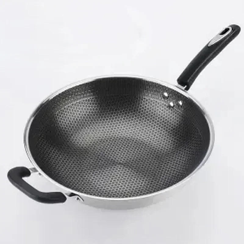 Stainless Steel Wok Non-stick Pan Handle Household Non-oily Smoke and Non-coated Pan Wok Frying Pan Non Stick Wok Cookware
Stainless Steel Wok Non-stick Pan Handle Household Non-oily Smoke and Non-coated Pan Wok Frying Pan Non Stick Wok Cookware