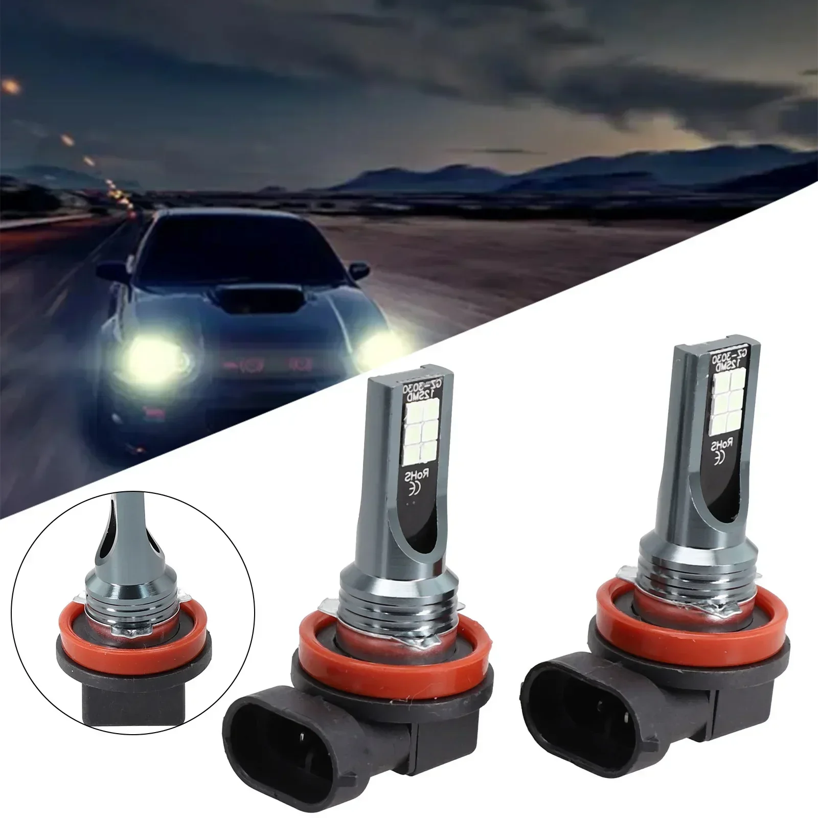 DRL LED Headlight Driving Fog Light H11 Lamp Set Waterproof 20000LM 2pcs 8000K Blue Bulb Car Replacement Xenon
DRL LED Headlight Driving Fog Light H11 Lamp Set Waterproof 20000LM 2pcs 8000K Blue Bulb Car Replacement Xenon