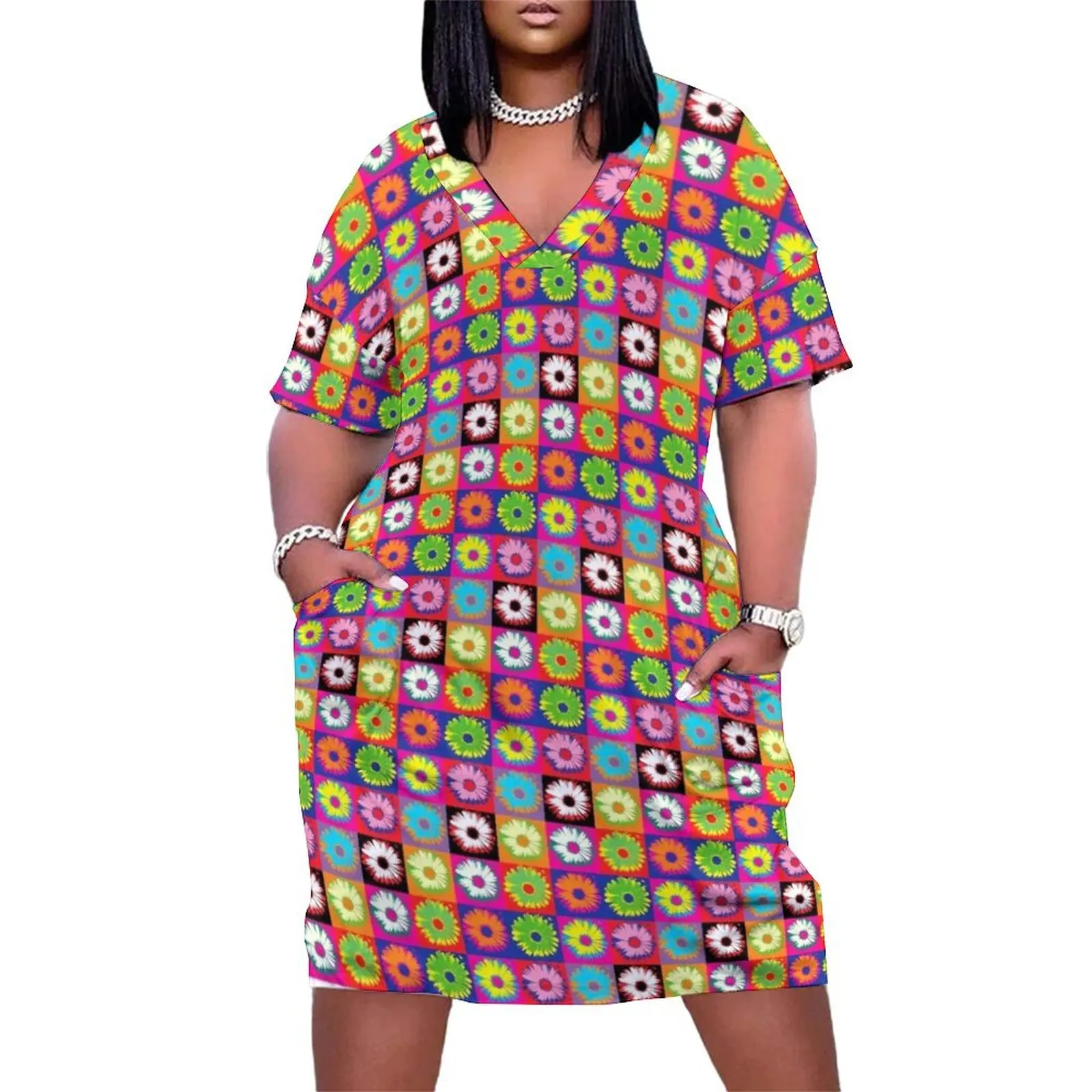 Twenty Pop Art Flowers Loose Pocket Dress elegant dresses for women dress for women 2025 dress summer 2025 women prom
Twenty Pop Art Flowers Loose Pocket Dress elegant dresses for women dress for women 2025 dress summer 2025 women prom