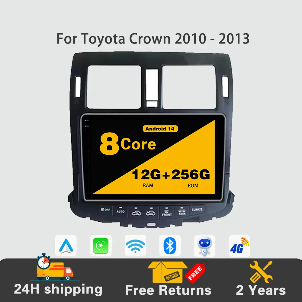 Android 14 accessory Car Radio Multimedia Player Stereo Navigation GPS Carplay QLED Screen 4G WIFI For Toyota Crown 2010 - 2013
Android 14 accessory Car Radio Multimedia Player Stereo Navigation GPS Carplay QLED Screen 4G WIFI For Toyota Crown 2010 - 2013