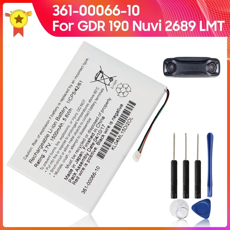 Replacement Battery 361-00066-10 361-00066-00 For Garmin GDR 190 Nuvi 2689 LMT 1500mAh Quality Batteries New Battery With Tool
Replacement Battery 361-00066-10 361-00066-00 For Garmin GDR 190 Nuvi 2689 LMT 1500mAh Quality Batteries New Battery With Tool