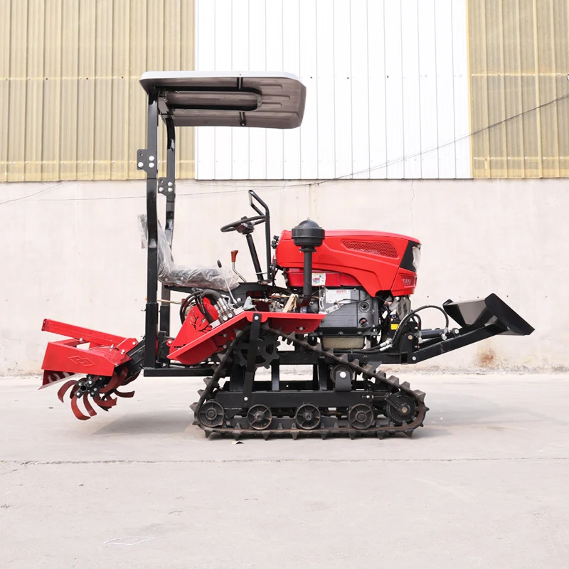Customized Rotary Tiller Ride-On Small Crawler Rotary Tiller with Protective Canopy, Agricultural Plowing Machine
Customized Rotary Tiller Ride-On Small Crawler Rotary Tiller with Protective Canopy, Agricultural Plowing Machine