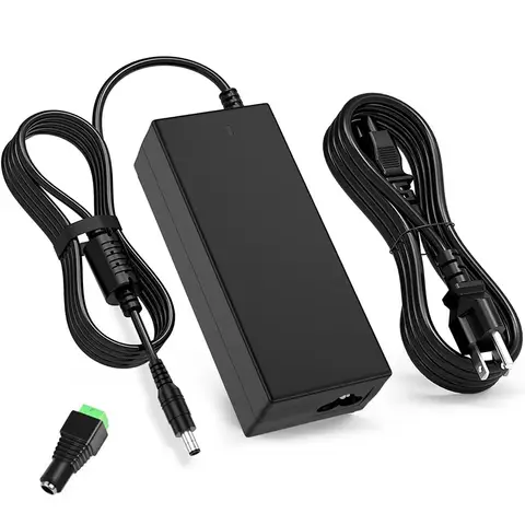 72W Power Supply DC 24V Charger for 24 Volt Logitech Driving Force GT Racing Wheel G25 G27 G29 G920 G923 G940 AC Power Adapter.