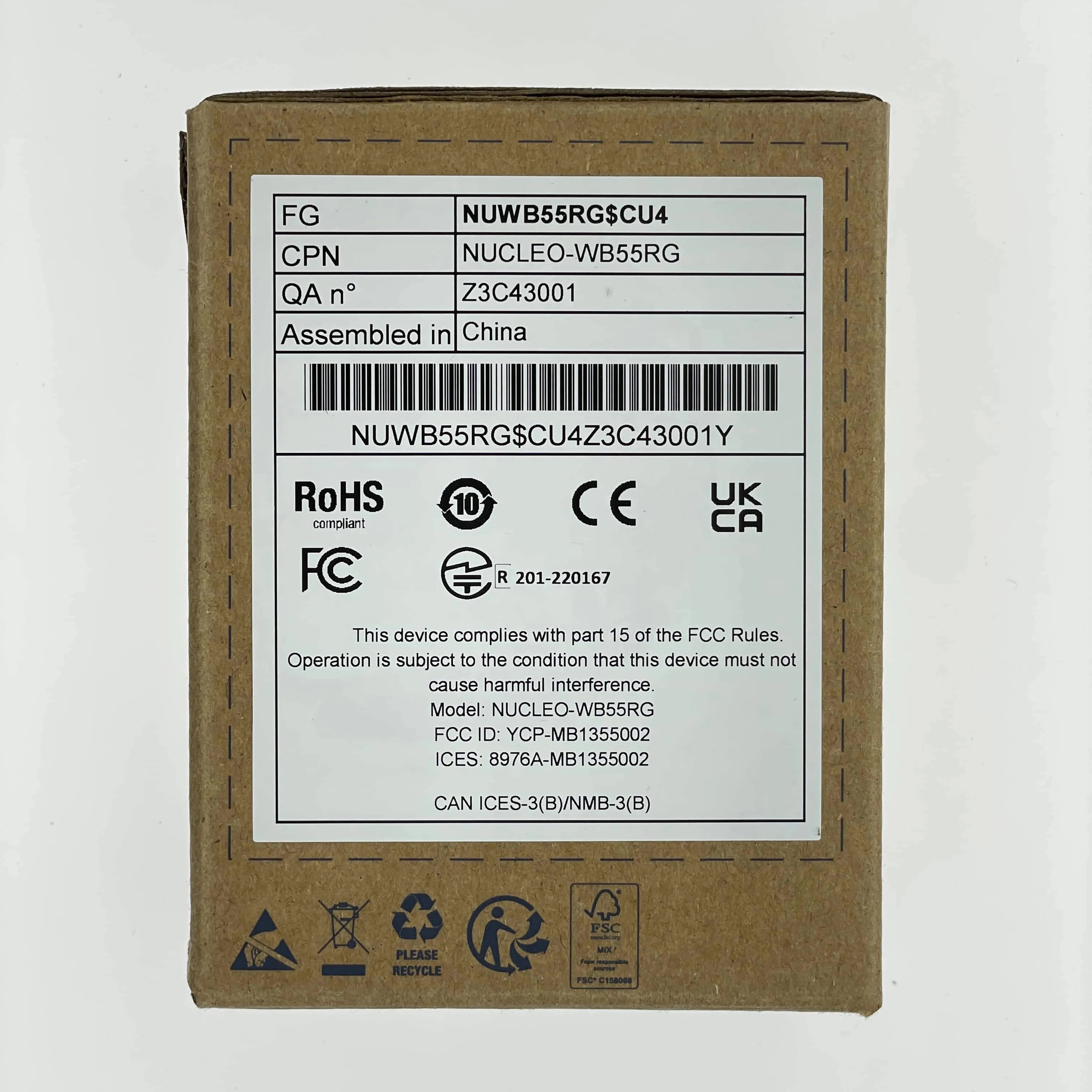 Original spot NUCLEO-WB55RG Nucleo-144 evaluation development board STM32WB55RGT6
Original spot NUCLEO-WB55RG Nucleo-144 evaluation development board STM32WB55RGT6