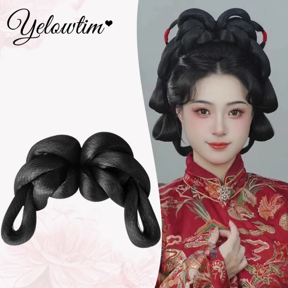 Wig bag ancient costume Hanfu Chinese style wedding crown ancient style hair bun Chinese style Xiuhe style
Wig bag ancient costume Hanfu Chinese style wedding crown ancient style hair bun Chinese style Xiuhe style