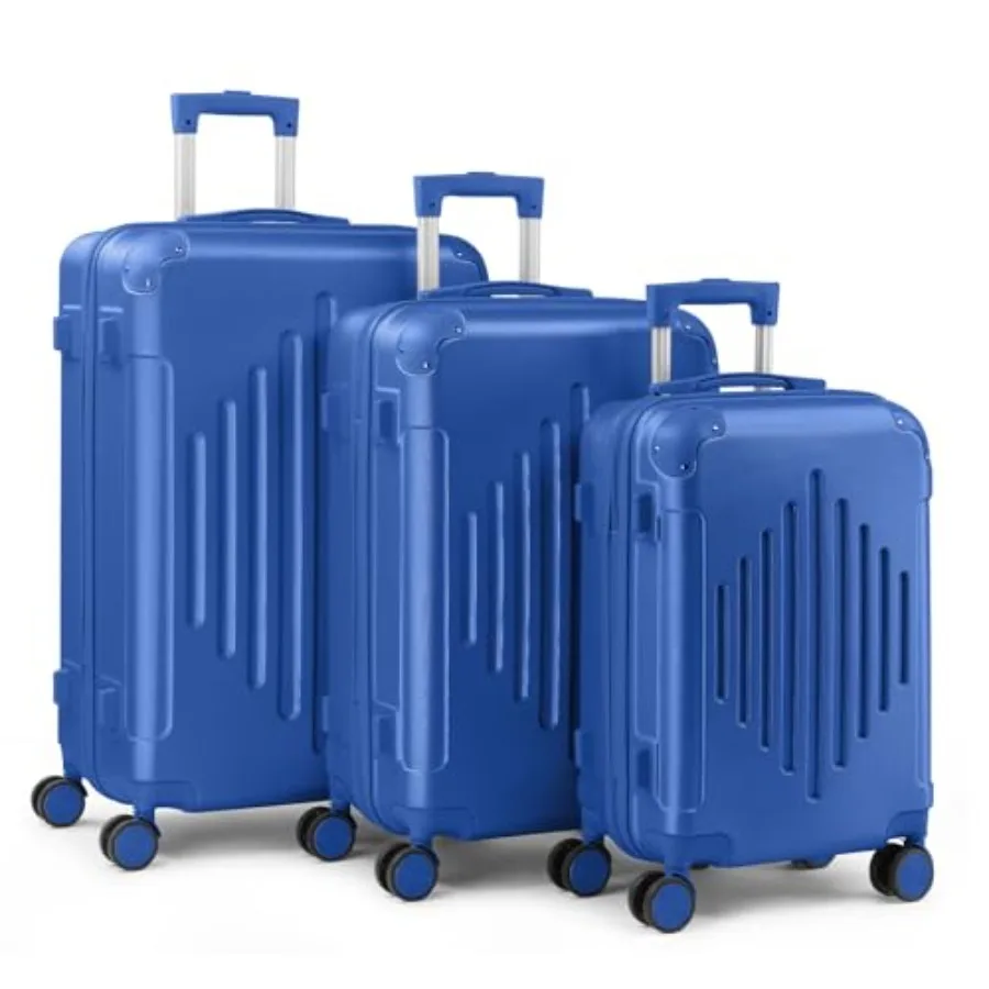 Karl home Luggage Set 3 Piece Suitcase Sets with TSA Lock Moulded Corner 4 Spinner Wheels ABS Hardside Trolley Travel Case for
Karl home Luggage Set 3 Piece Suitcase Sets with TSA Lock Moulded Corner 4 Spinner Wheels ABS Hardside Trolley Travel Case for
