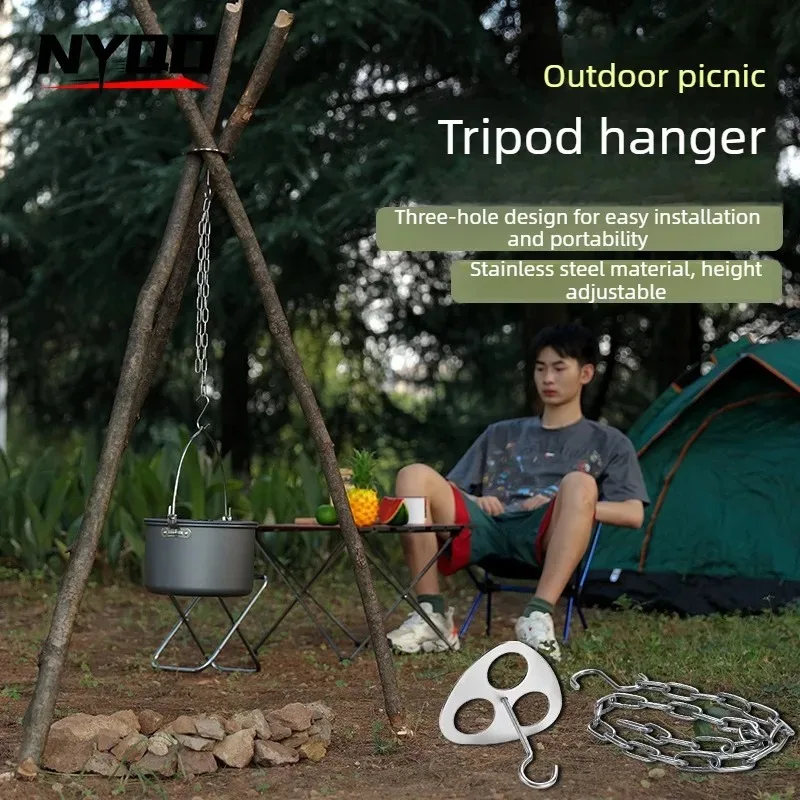 Портативная подставка-тренога для приготовления пищи на открытом воздухе, треугольный кронштейн, снаряжение для кемпинга, костровая чаша, стойка для хранения из нержавеющей стали
Портативная подставка-тренога для приготовления пищи на открытом воздухе, треугольный кронштейн, снаряжение для кемпинга, костровая чаша, стойка для хранения из нержавеющей стали